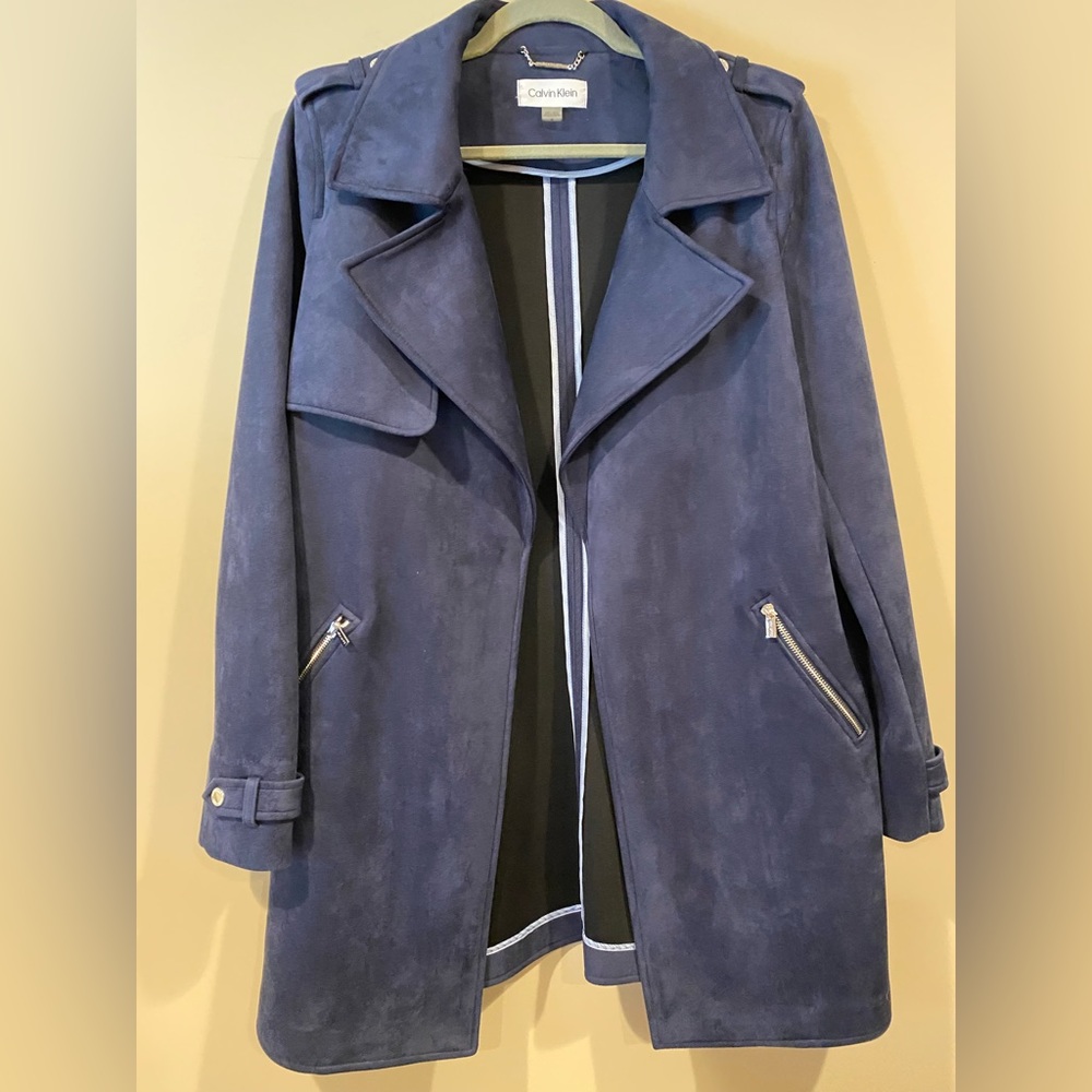 Calvin Klein Suede Coat/Blazer